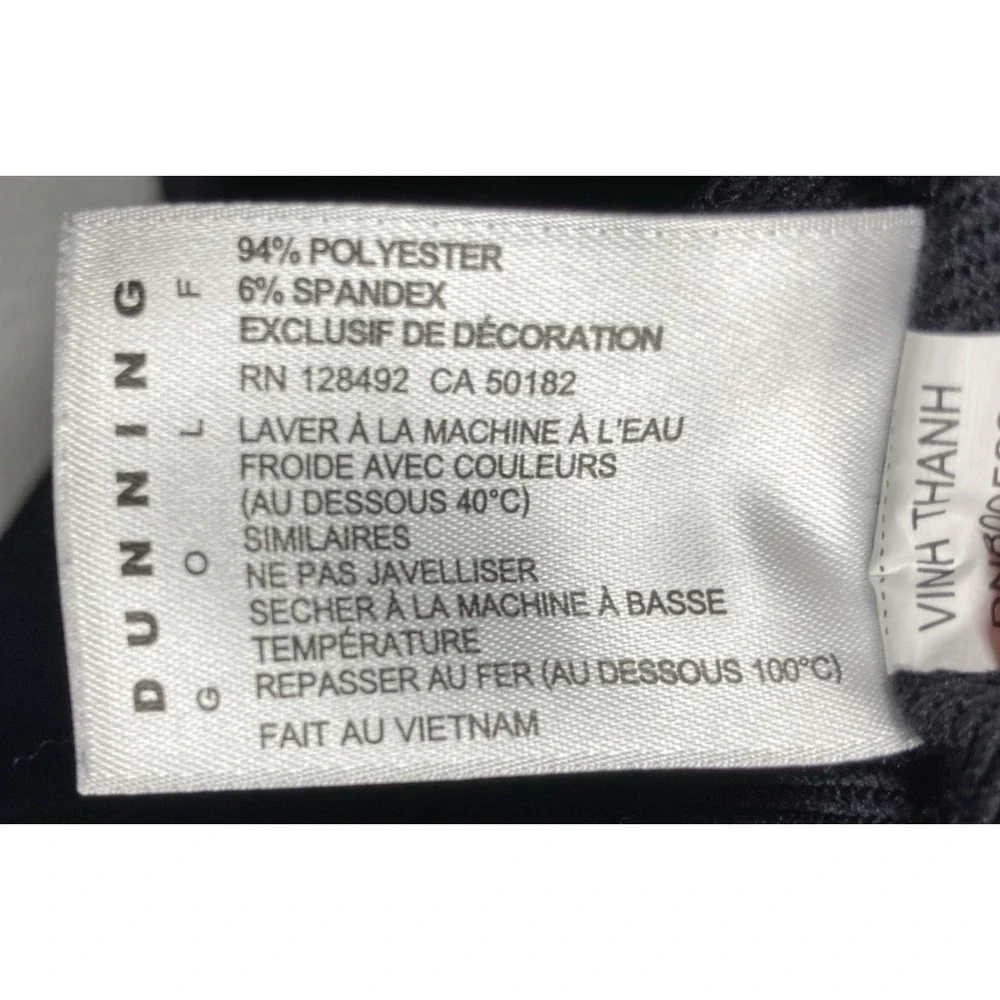 Dunning Golf 1/4 Zip Pullover‎ Men's Large Black American Flag Sweater Comfort